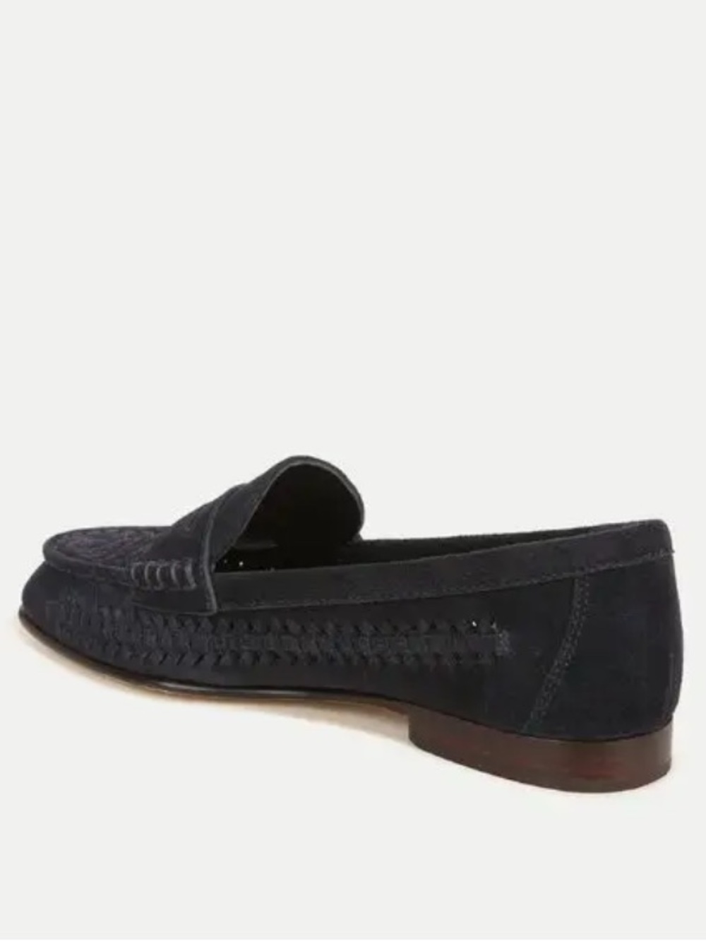 Veronica Beard NIB Penny Woven Suede Loafers Indigo Blue Size 9 - Picture 4 of 12